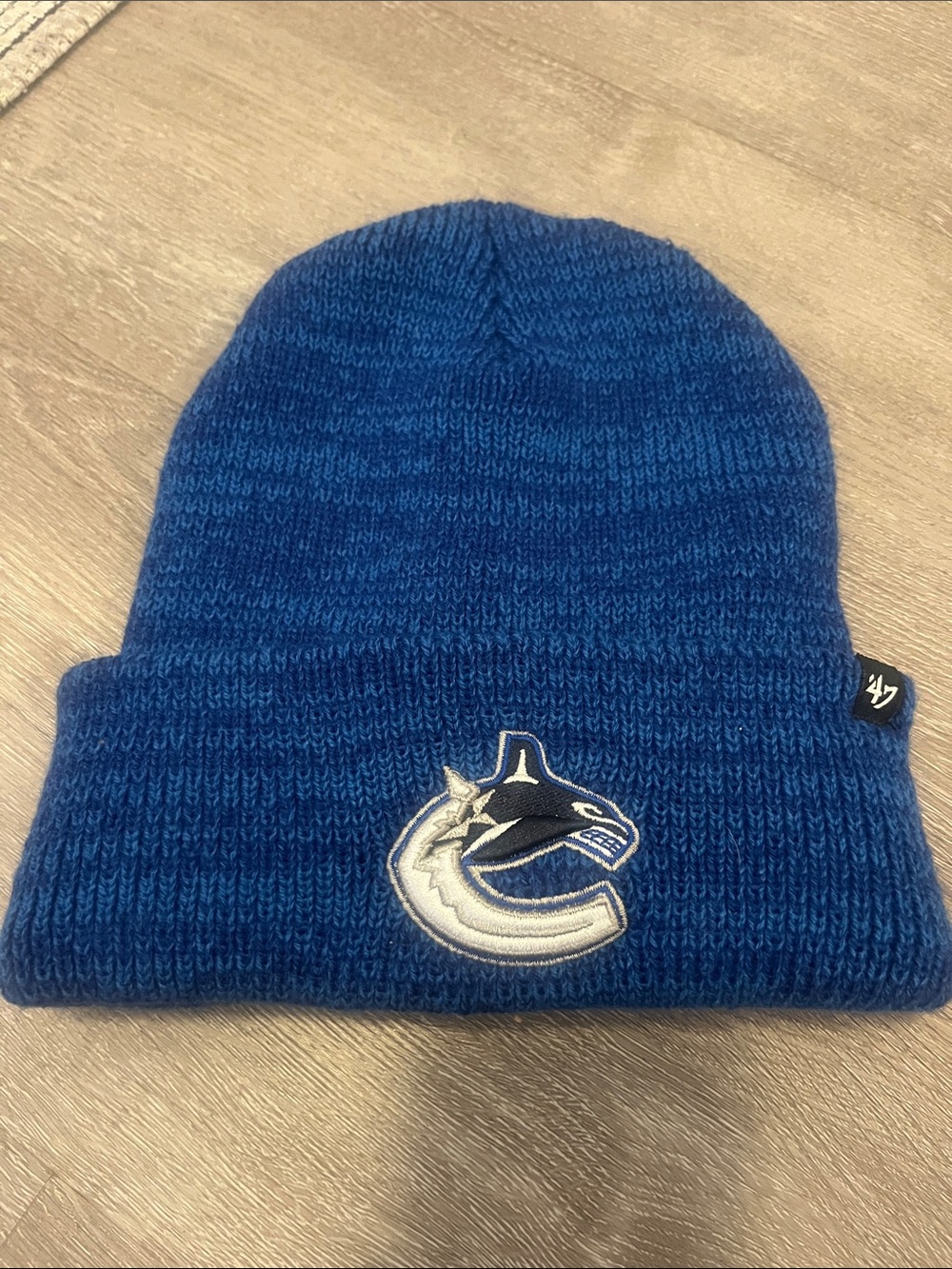 47 Vancouver Canucks Blue Knit Cuffed Hat